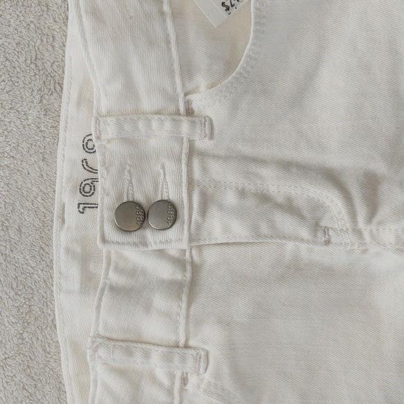 NWT baby Gap white stretch 2T denim bottoms & NWT old Navy 5 pocket skirt - Picture 8 of 13
